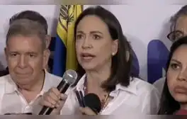 María Corina Machado: "Venezuela tiene nuevo presidente electo y es Edmundo González Urrutia"