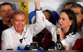 María Corina Machado: "Venezuela tiene nuevo presidente electo y es Edmundo González Urrutia"
