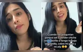 Peruana trabajó como ambulante en desfile a pesar de tener gratificación y AFP: "Siempre busquemos más"