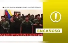 Video no muestra a militares desconociendo la “victoria electoral” de Nicolás Maduro en 2024
