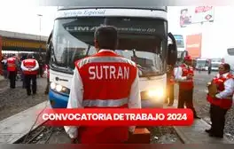 Sutran abre convocatoria de trabajo en Lima y regiones con sueldos de hasta S/8.500: conoce los puestos disponibles