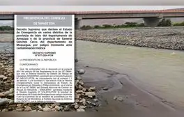 Gobierno declara en emergencia por 60 días a provincias en Arequipa y Moquegua por contaminación del río Tambo