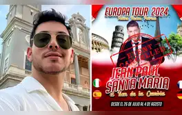 Jean Paul Santa María denuncia que fue estafado por empresario en Europa: “Solo cumplió con el de Roma”