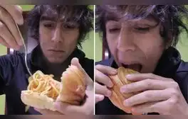 Peruano asombra al desayunar pan con tallarines y usuarios quedan atónitos: “¿Harina más harina?”