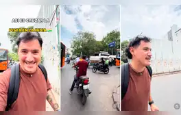 Peruano en India compara las temerarias maniobras para cruzar la pista con Perú: “Salí entrenado de Lima”
