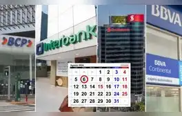 ¿Los bancos abren HOY, feriado 6 de agosto? Mira horarios vía BCP, Banco de la Nación, BBVA y más