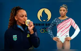 Rebeca Andrade hace historia y supera a Simone Biles por primera vez en los Juegos Olímpicos de París 2024