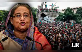 Primera ministra de Bangladesh renuncia y huye del país tras protestas, manifestantes invaden su residencia