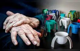 La emotiva historia de la niña que se volvió multimillonaria al crear una taza especial para su abuelo con Parkinson