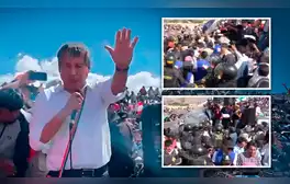 Wilfredo Oscorima tuvo que huir en helicóptero tras rechazo en Huanta: manifestantes le tiraron botellas