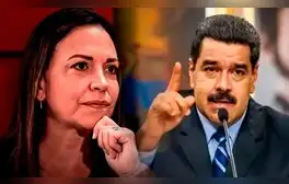 María Corina ofrece "negociación" a Maduro para que abandone la presidencia y él la llama "prófuga de la justicia"