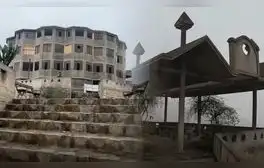 La inmensa mansión abandonada en los cerros de SJL: tiene 4 pisos, varias cocinas y una sala de recepciones