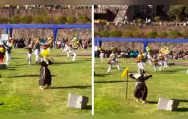 Captan a niña disfrazada de monja bailando en festival de la Virgen Asunta del Cusco: “Sacó los pasos prohibidos”