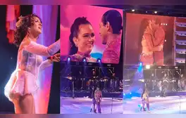 Daniela Darcourt y Waldir Felipa se besan EN VIVO en pleno show y él le declara su amor