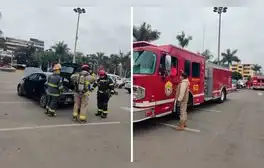 Alerta en el Parque de las Leyendas por fuga de gas en vehículo ubicado en los exteriores del zoológico