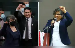 Madre de Vladimir Cerrón llega al Congreso de la República y asegura que su hijo "es inocente"