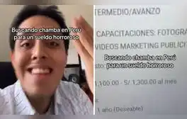 Peruano se sorprende al hallar empleo que ofrece S/1.300: “Pide 3 carreras en un solo puesto”