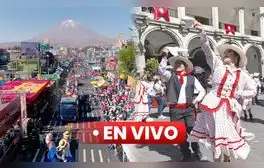Aniversario de Arequipa 2024 EN VIVO: con tradicional Entrada de Ccapo inician vísperas de la Ciudad Blanca