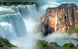El salto de agua más alto del mundo está en Sudamérica: supera 15 veces a las cataratas del Niágara