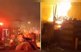 Incendio en Villa El Salvador: 9 unidades de bomberos trabajan para controlar fuego