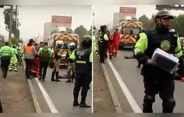 Fatal accidente de tránsito en la Panamericana Sur: motociclista fallece tras impacto de vehículo