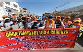 Obreros de construcción civil protestan por más de 20 asesinatos de dirigentes en Lima, Piura, Trujillo y Arequipa