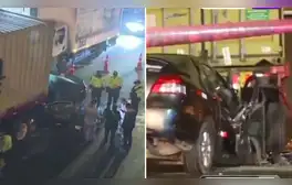Surco: mujer fallece en la Panamericana Sur tras el choque de su vehículo con un tráiler, también se reportó un herido