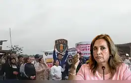 Trabajadores del INPE protestan contra Boluarte por aumento de sueldo: "En huelga indefinida, Ron Ron"