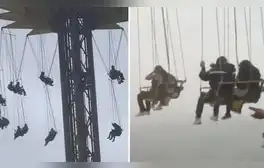Personas quedan atrapadas a más de 70 metros en juego ‘Supergirl’ en Six Flags México a causa de tormentas