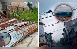 Fuertes vientos azotan la selva del Perú y dañan infraestructuras: ráfagas se deben a 12° friaje, según Senamhi