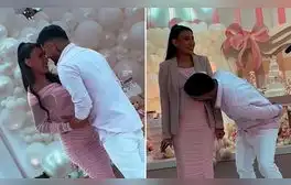 Samahara Lobatón y Bryan Torres sellan su reconciliación con tierno beso en baby shower de su hija