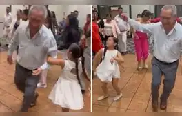 Niña peruana reta a su abuelito en huayno y menor sorprende: “Momentos que valen oro”