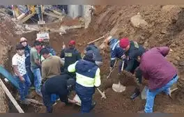 Tragedia en Huancavelica: 2 personas mueren sepultadas por colapso de muro en obra de construcción