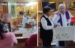 Sacerdote saca a mujer de la iglesia porque su bebé no dejaba de hacer ruido: clip es viral