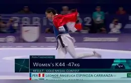 Angélica Espinoza ganó la medalla de oro para Perú y la segunda en su carrera de los Juegos Paralímpicos París 2024