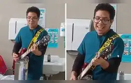 Médico peruano alegra con canciones a niños en el hospital y usuarios lo elogian: "Vocación de servicio"