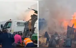 Incendio de grandes proporciones en Parque Porcino de Ventanilla moviliza 5 unidades de bomberos