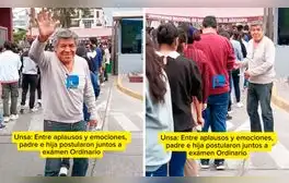 Padre e hija se presentan juntos a examen de la UNSA y se ganan las palmas: “Nunca es tarde”