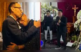 Cantante de Hermanos Yaipén rompe en llanto al cantar en velorio de su padre: “Te amaré siempre mi superhéroe”
