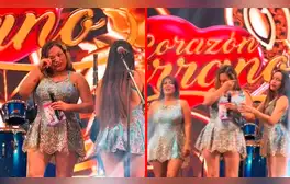 Lesly Águila llora en pleno concierto de Corazón Serrano y genera preocupación entre sus seguidores