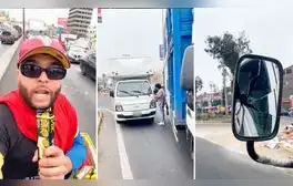 Vendedor venezolano reporta choque de camiones en Lima y le dicen: “Chamonoticias”