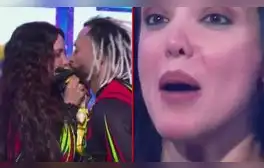 Zumba intenta besar a Rosángela Espinoza en 'Esto es guerra' EN VIVO y la 'chica selfie' se descontrola: "Lo sabía"
