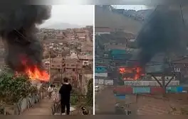 Fuerte incendio en Ventanilla moviliza a 7 unidades de bomberos: afecta a 3 viviendas y una iglesia