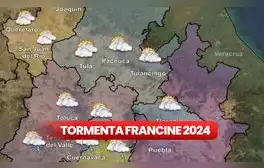 Tormenta Francine en CDMX: estos 13 estados sufrirán fuertes lluvias y trayectoria, según Conagua en México