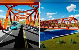MTC construye enorme puente de 100 metros sobre el río Salado que beneficiará a más de 11 mil personas
