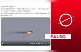 Video viral no muestra a helicóptero israelí estrellándose en el eje de Filadelfia en 2024
