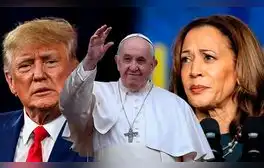 Papa Francisco critica a Trump y a Harris y asegura que los estadounidenses elegirán "entre el menor de dos males"
