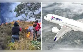 Avión de Latam no puede aterrizar en aeropuerto de Áncash por incendios forestales y regresa a Lima
