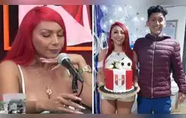 Deysi Araujo se quiebra al recordar la crianza de su hijo. Foto: composición LR