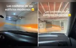Joven muestra lo difícil que es salir de cochera en moderno edificio de Lima: “No apto para novatos”